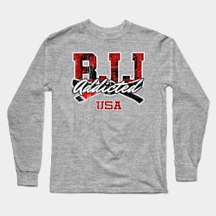 BJJ Addicted USA Long Sleeve T-Shirt